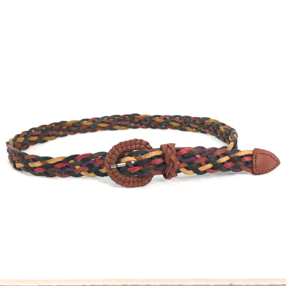Vintage M/L Capezio multicolor braided lea…